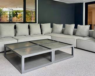 Room & Board Outdoor Sectional Sofa & Coffee Tables