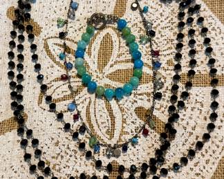 Miscellaneous beaded necklaces and bracelets
