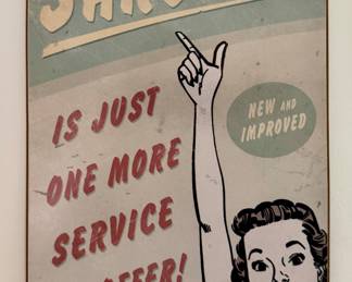 "Sarcasm" Metal Sign
