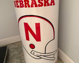 Nebraska Cornhuskers Football Helmet Trash Can