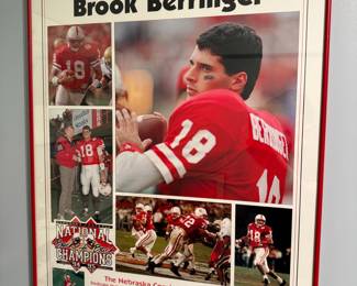 Brook Berringer Nebraska Cornhuskers "Thanks #18 For The Memories" Poster