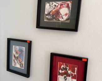 Nebraska Cornhuskers Football Art Prints by Daniel A. Moore (Set of 3)