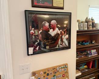 Nebraska Cornhuskers 1994 National Championship Commemorative Plaque and Charlie McBride Autographed Photo