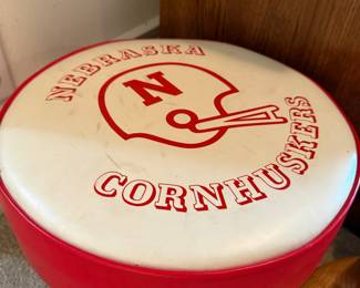 Nebraska Cornhuskers Football Helmet Stool