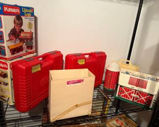 Playskool Lincoln Logs Set & Fisher-Price Play Family Farm #915