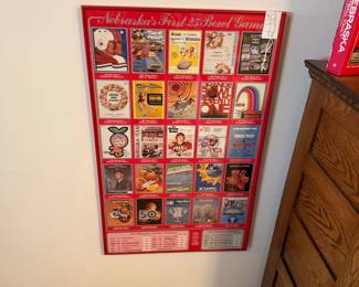 Nebraska Cornhuskers First 25 Bowl Games Poster