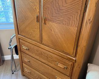 Thomasville "Sundance" Oak Armoire with Drawers