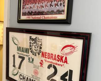 Nebraska Cornhuskers 1995 National Championship Framed Collage and Team Photo