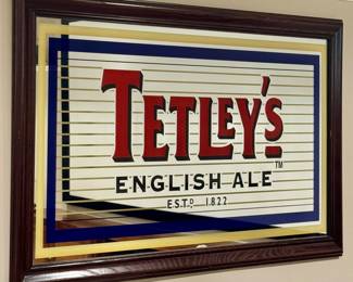 Tetley's English Ale Mirrored Sign