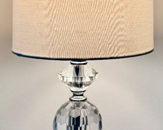 (2) Faceted Crystal Table Lamps