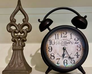 Decorative Finial & Old Town Clock