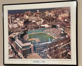 Framed Fenway Poster