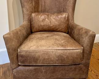 Arhaus Furniture Leather Armchair