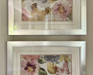 (2) Floral Art Prints