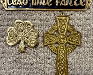 Brass Celtic Wall Hangings