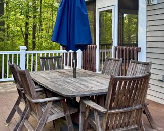 Jensen Leisure Table & 6 Armchairs