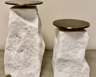 CB2 Pillar Candlesticks