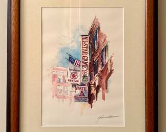 "All Star Game '99," Signed Artwork