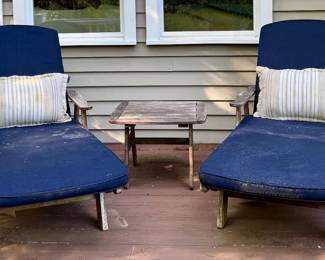 (2) Jensen Leisure Adjustable Lounge Chairs