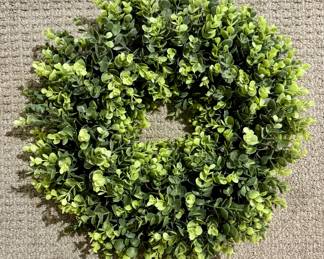 Faux Boxwood Wreath