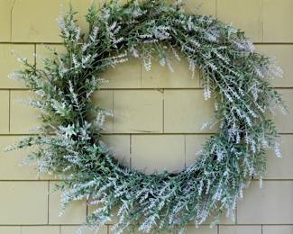 (2) Faux Lilac Wreaths