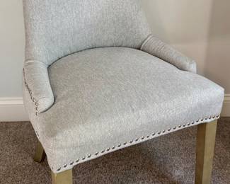 Upholstered Chair with Nailhead Trim