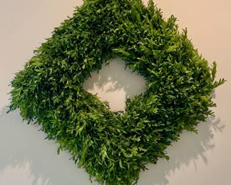 Faux Boxwood Wreath