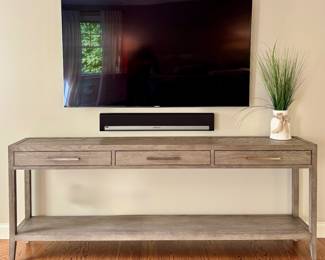 Restoration Hardware French Contemporary 3-Drawer Console Table