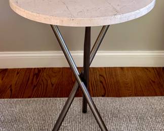 Tripod Side Table with Marble Top