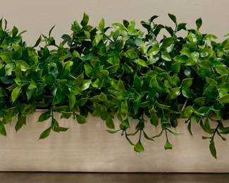 Faux Boxwood Planter