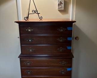 Cherry highboy (part of bedroom set)