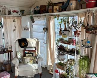 Home decor, framed prints, books