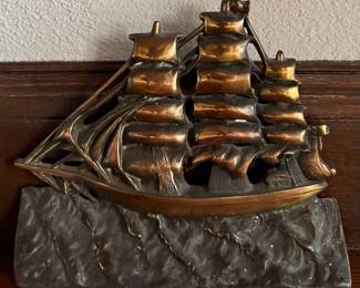 Cast Iron Clipper Ship Door Stop