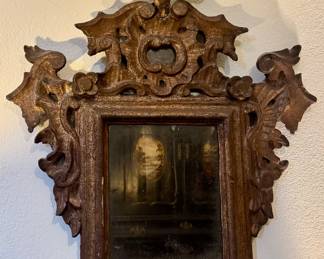 Ornate Carved Baroque Mirror