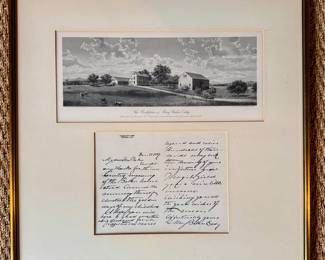 Autographed Mary Baker Eddy Letter