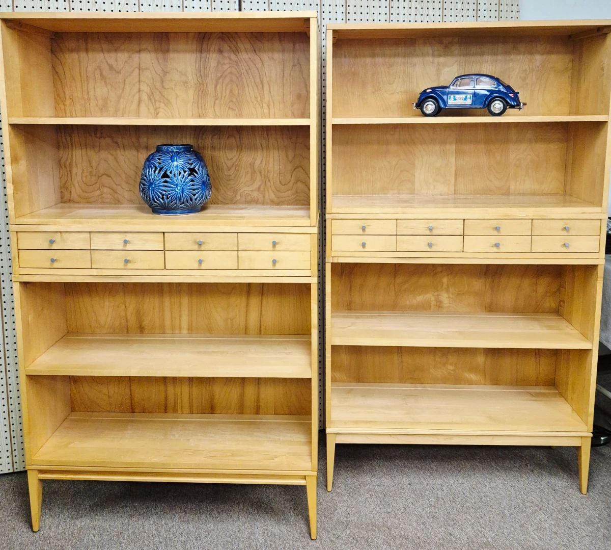 Save The Date and plan on attending this weekend's Large 2 Day Pen and Pencil Estate Sale. Much, much MCM!! Highly collectible Paul McCobb Planner Group 4 pcs. modular bookcases