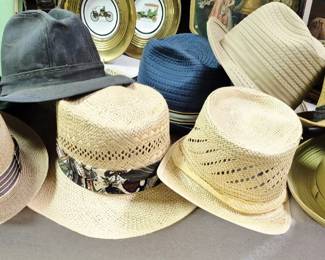 Men's straw hats. Stetson