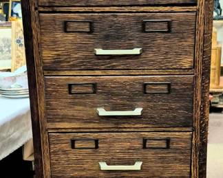 Much St. Joseph, MO collectibles. Another "Nicholas Trunk and Suitcase Co. St. Joseph, MO" Globe Wernicke 8 drawer file cabinet