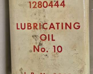 Much advertising.  "IBM Lubricating oil No. 10 "