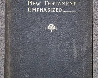 1st Edition "New Testament Emphasized"