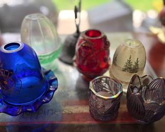 Fenton Glass Candle Votives