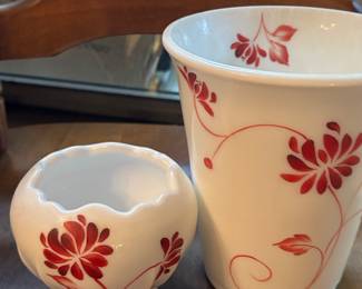 Fenton Milk Glass Flip Vase