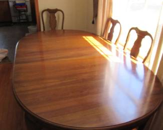 Simply gorgeous dining room table (with extension) and chairs. 