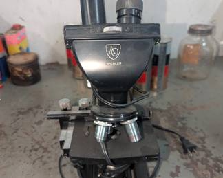 Spencer Binocular Microscope, U.S. Marked