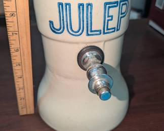 Stoneware Julep Dispenser with Metal Spigot