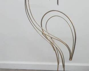 Wire Sculpture of Bird, 37 Inches Tall