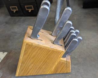 Ginsu Knife Set with Wooden Block