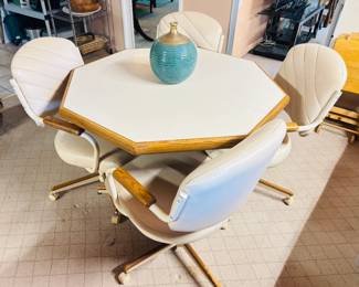 Mid Century Table with Leaf Removed