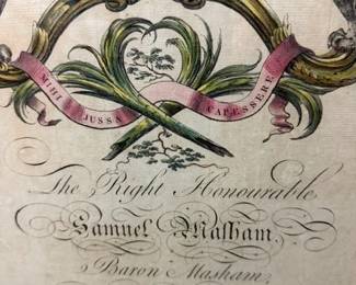 Right Honorable family crests.  Genealogy. 