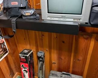 Cannon cameras and accessories. 